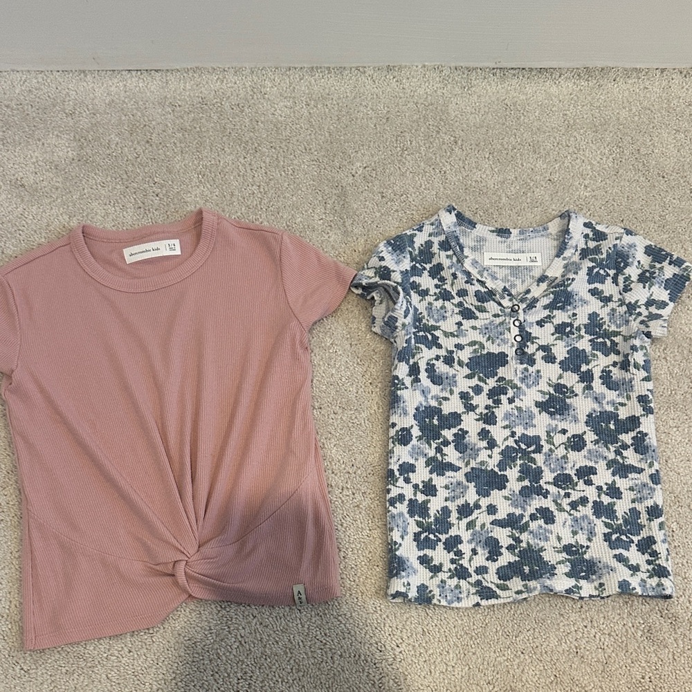 Set of girls Abercrombie tops-size 5/6
